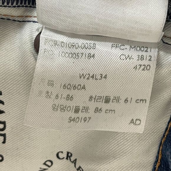 Levi's Made & Crafted Pins Raw Hem Skinny Jeans Women's Size 24 - Picture 11 of 14